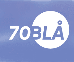 70Blå logo